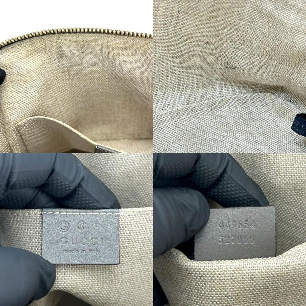 GUCCI Gray Leather Shoulder Bag - Picture 9 of 11